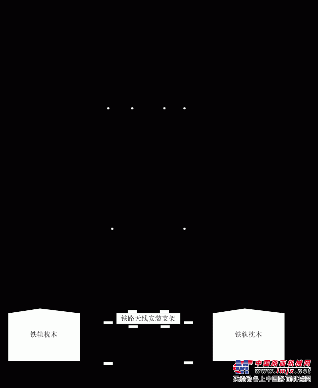 JRFT2-L10铁路车号微波天线安装支架图