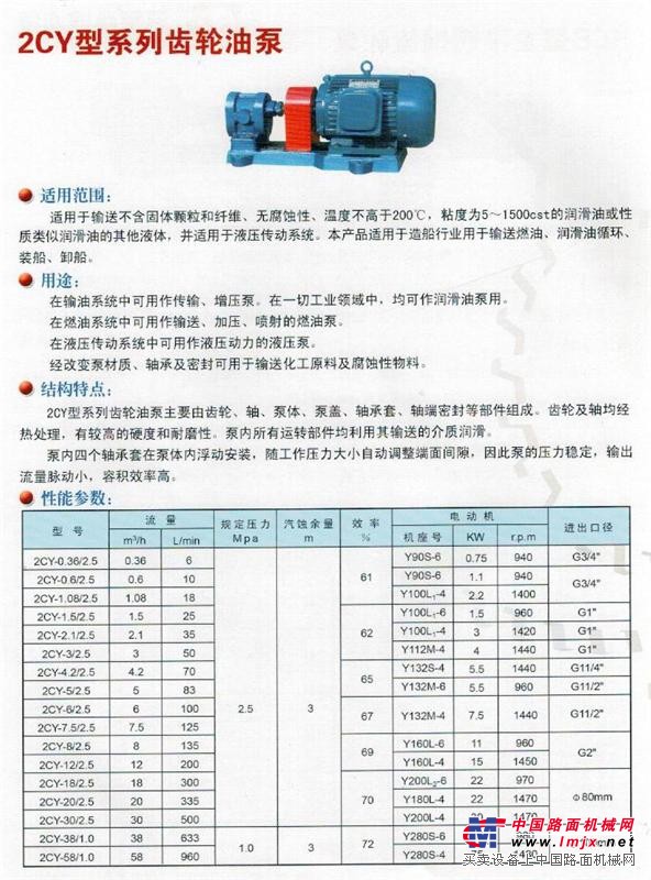 高溫齒輪油泵