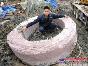 巨石的诞生——三一旋挖钻机SR460在贵州省思南乌江大桥工地施工