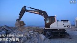 HMK200w轮呔挖掘机在萨卡贝特,伊兹密尔