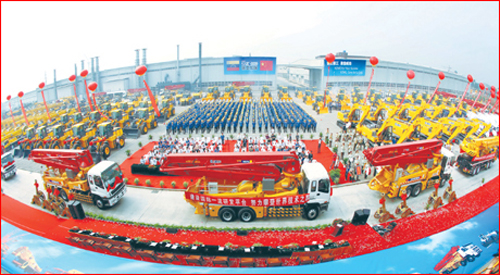 中国工程机械第一大单徐工委内瑞拉出口项目发车仪式