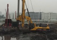 玉柴260旋挖钻机施工现场