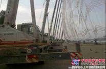 中联吊车显身手 助阵家乡中博会 