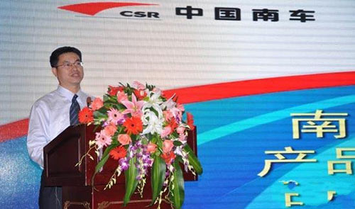 南车北京时代业务主管卢平先生介绍公司及其产品