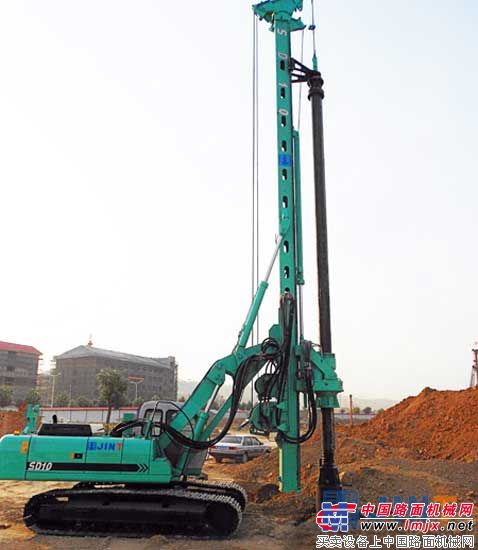 上海金泰SD10旋挖鑽效力西北革命老區建設