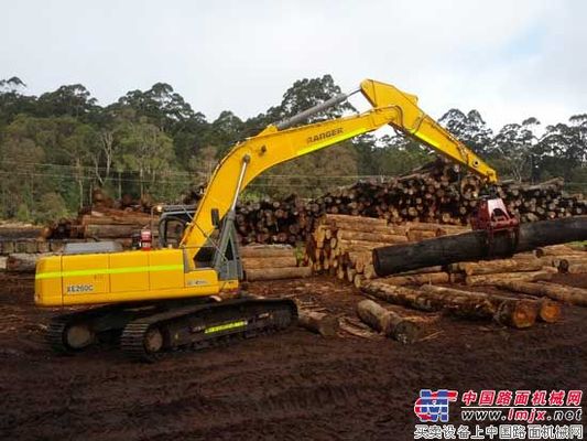 徐工“金”澳洲木材加工场展风采