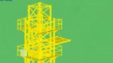 中联重科8吨塔吊安装三维动画