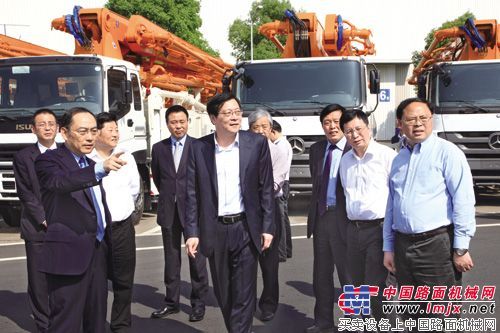 中联重科受湖南省领导称赞