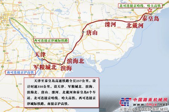 天津至秦皇岛高速铁路8月3日开始联调联试