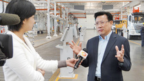 梁稳根接受《新闻联播》专访，传递正能量 “把中国制造变为中国创造”