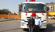 華中三一代理首台“大象”泵車交付使用