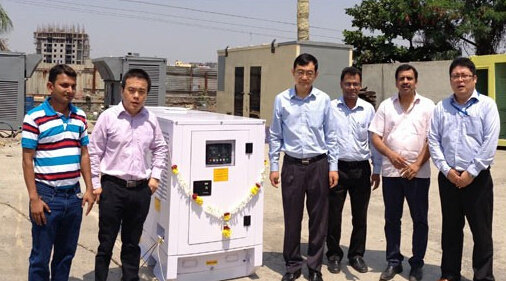 山东重工印度公司推出首台超静音发电机组