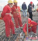 兰州雁白黄河大桥箱梁0号块胜利浇筑完毕