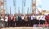徐工1250吨、650吨履带吊交接仪式在印尼举行