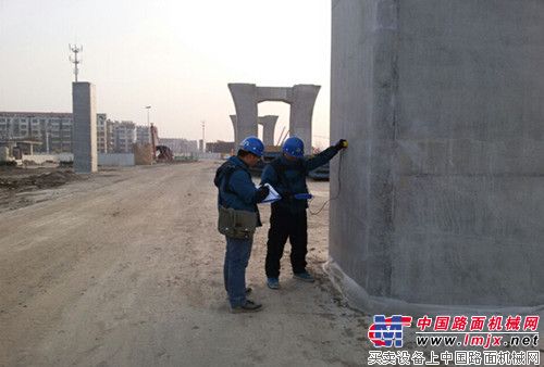 徐州三环4标对现场混凝土结构物进行检测