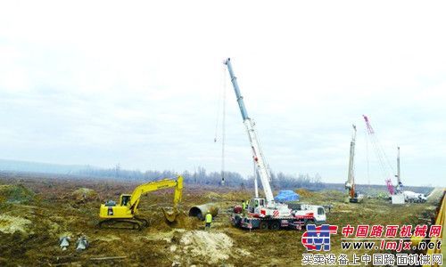中联重科设备参建塞尔维亚大桥