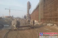 徐州西三环4标匝道桥头处理湿喷桩全部完工