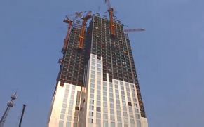 江麓塔机助力湖南长沙一57层高楼19天建成，刚开始我也不信！