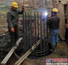 张呼铁路三分部完成全线复工后第一根桩基施工