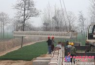 河南省开民高速公路二分部首片预制梁板成功架设