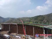 河南登汝高速公路邢坪互通A匝道第四联现浇箱梁浇筑