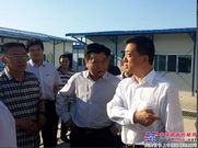 乌鲁木齐市市委常委、常务副市长李宏斌一行到十五局乌鲁木齐集装箱中心站项目调研