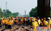 中铁十五局六公司石长项目风雨同行以职责为使命力保施工