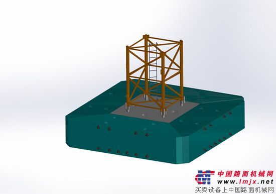 方圆集团预制分体式塔机基础试制成功