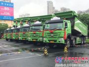 中国重汽210台HOWO新型渣土车在上海签单