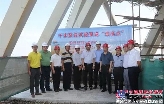 三一重工助力平安大厦1000米泵送试验