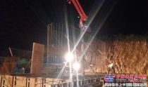 广东省深茂铁路台城河特大桥承台首件工程浇筑成功