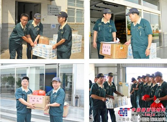 山推工会为生产一线员工送清凉