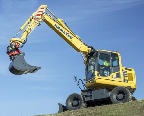 小松PW148-10轮式挖掘机：节能环保 作业效率高