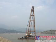 湖北：宜昌港秭归港区滚装泊位码头完成水下沉块安装