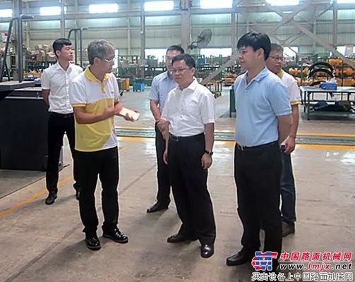 福建省团委副书记兰明尚一行莅临晋工机械参观指导