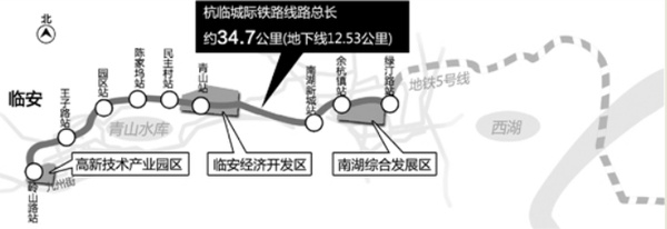 浙江：杭州至临安城际铁路力争年底开工 2019年建成通车