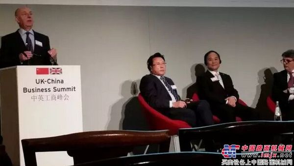 三一重工董事长梁稳根出席中英工商峰会并发言
