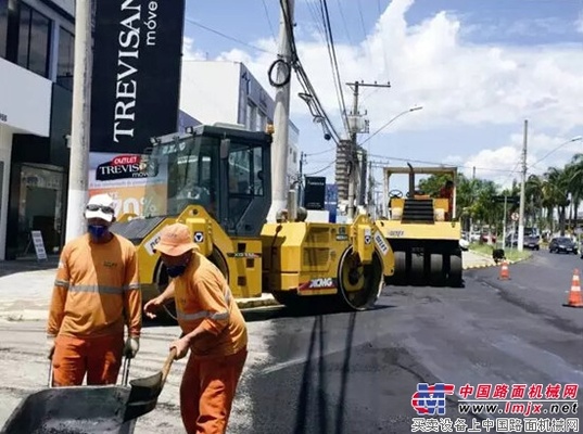 徐工道路机械参与巴西包索市政建设显英姿