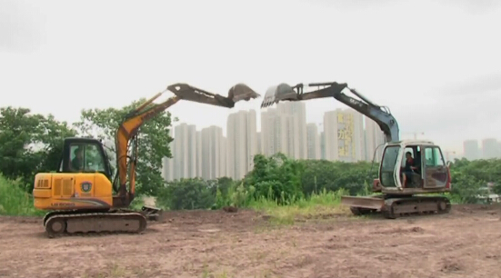 挖掘机跳小苹果