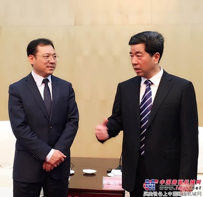 河南省省长陈润儿履新首日  会见三一集团总裁唐修国一行