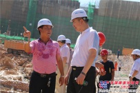 中铁二十局集团有限公司副总经理张文峰到邕宁水利枢纽工程检查指导工作
