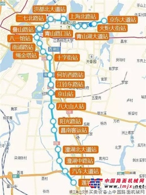 南昌地铁3号线陆续动工 4号线一期线路图示