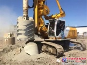 寶峨BG 26旋挖鑽機首度入疆，烏魯木齊東二環工程展露風采