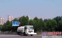 宇通重工郑州市高新区科学大道清扫服务项目正式运营