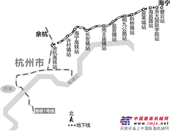 杭州至海宁城际铁路年内开建 2020年通车