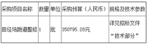 中医药高等专科学校老校区田径场跑道整修招标项目第二次招标