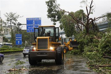台风“莫兰蒂”过后，厦工救援加速跑！