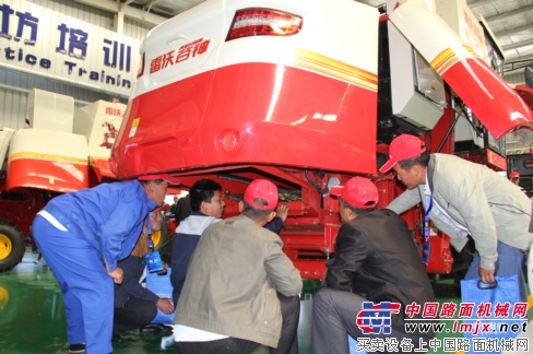 雷沃重工给山西用户传授杂粮收获新技术