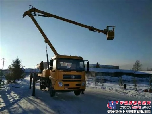 徐工高空作业车占领中国最北端极寒高地