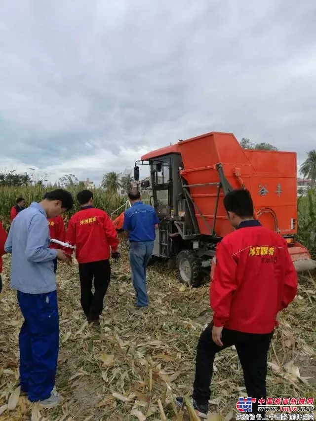 “常林.谷丰”玉米收获机产品赴海南成功实验业峻鸿绩